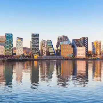 Buildings in the Bjørvika neighborhood in Oslo, Norway. William Perugini/Shutterstock