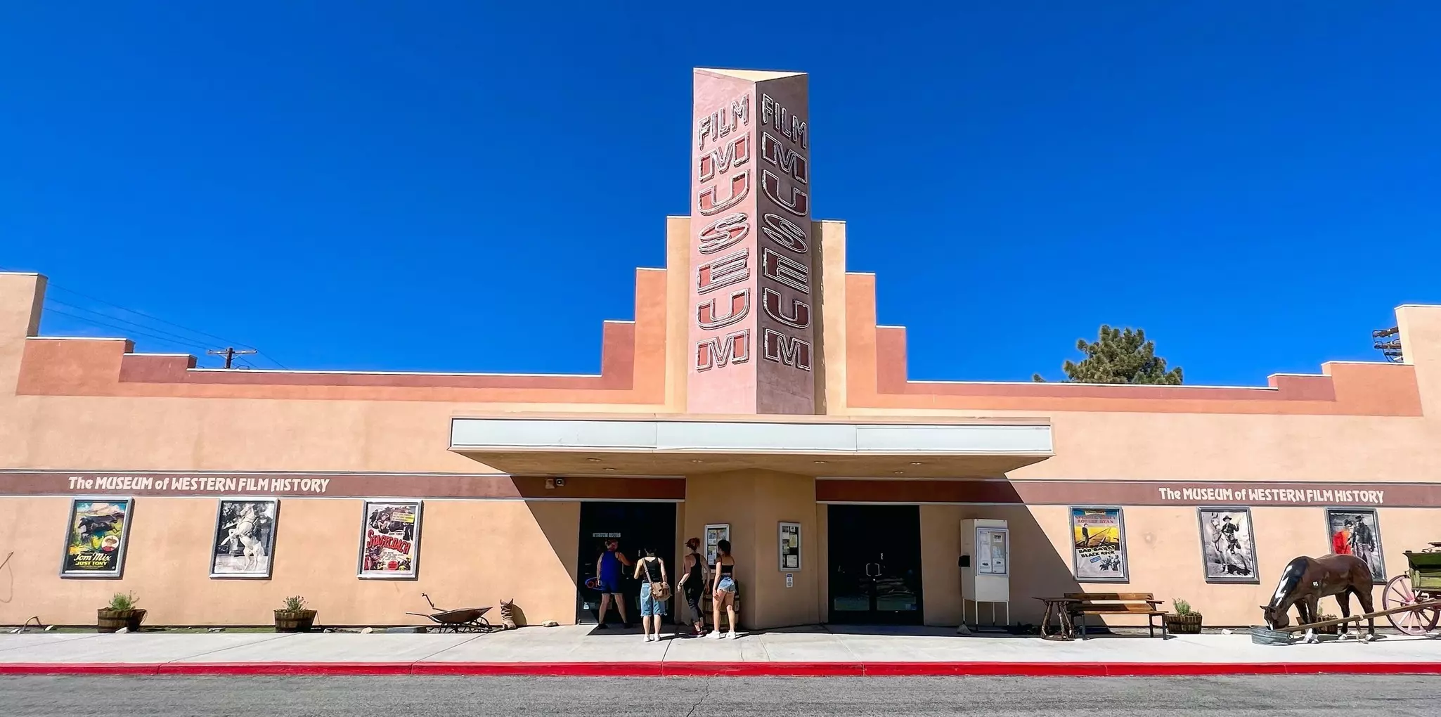 Facade of the Museum of Western Film History in Lone Pine, CA