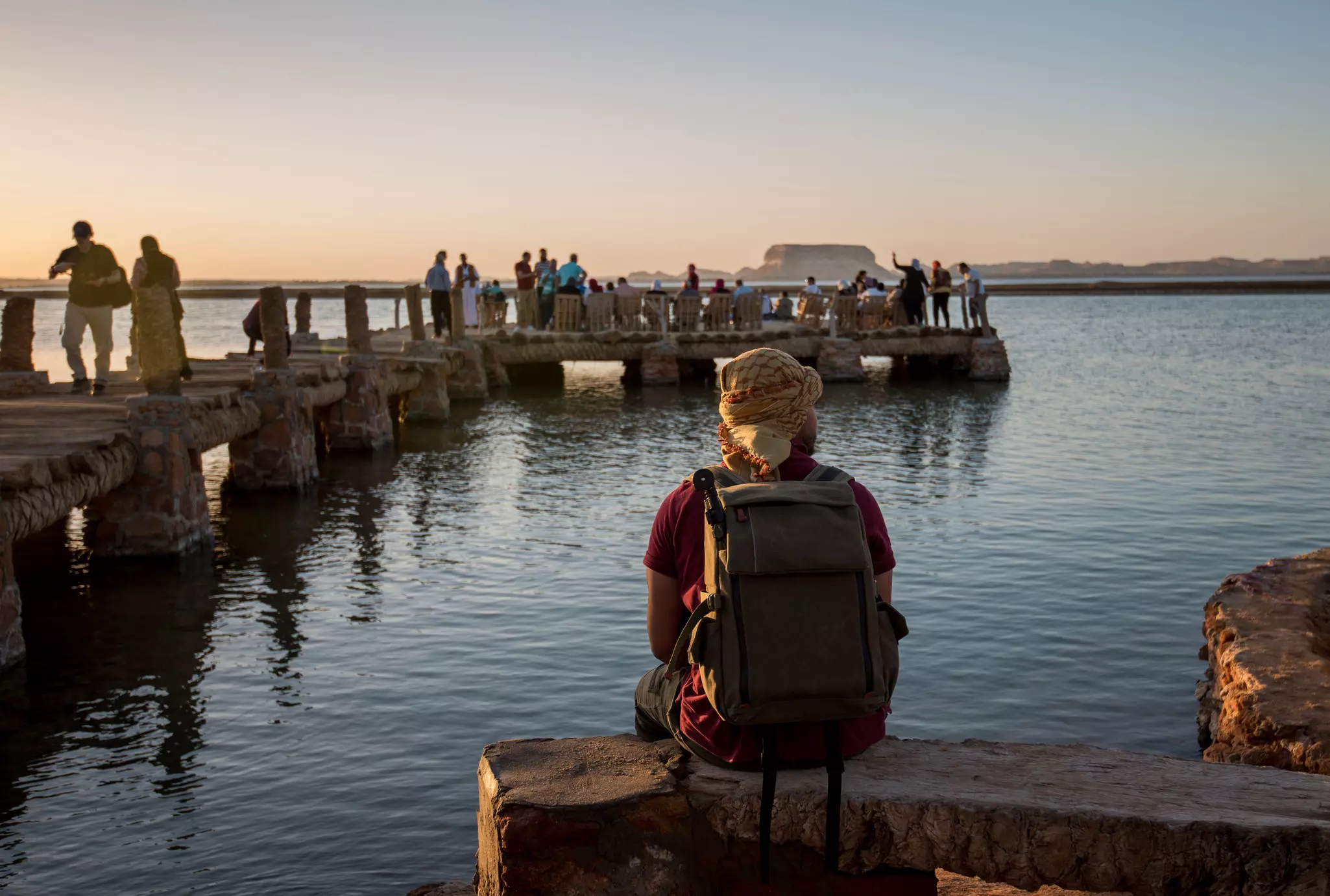 Fatnas Island is among the prime spots in Siwa to catch the sunset. Keem Ahmed/Shutterstock
