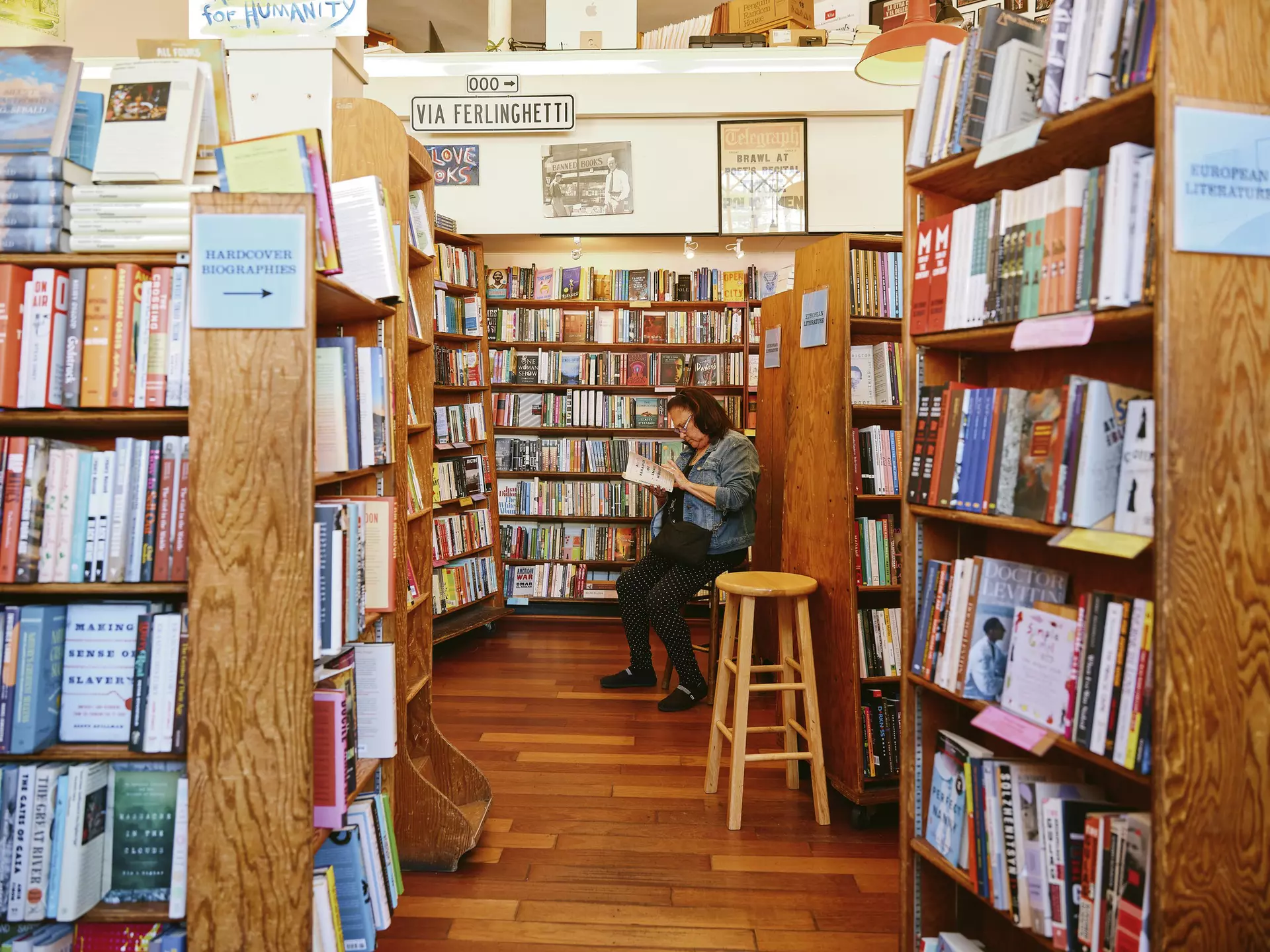 City Lights Bookstore in San Francisco, CA. Benjamin Heath for Lonely Planet
