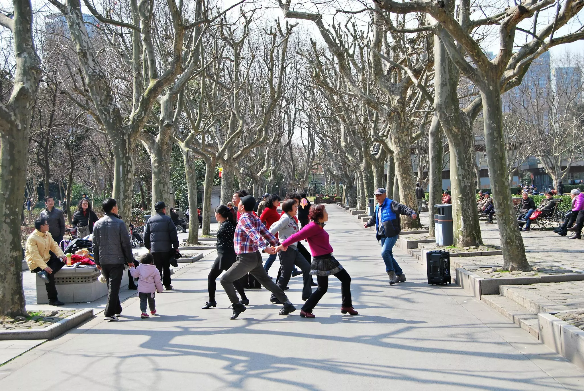 Dancing in Fuxing Park.