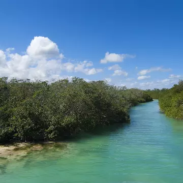 The Sian Ka'an Biosphere Reserve in Quintana Roo, Mexico