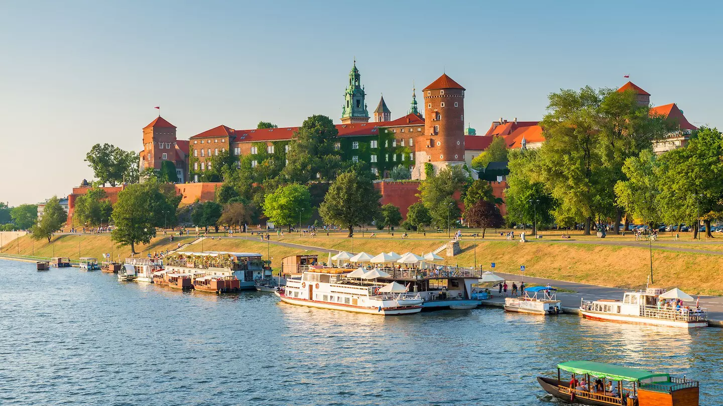 Wawel Castle on the Wisla. kosmos111/Shutterstock
