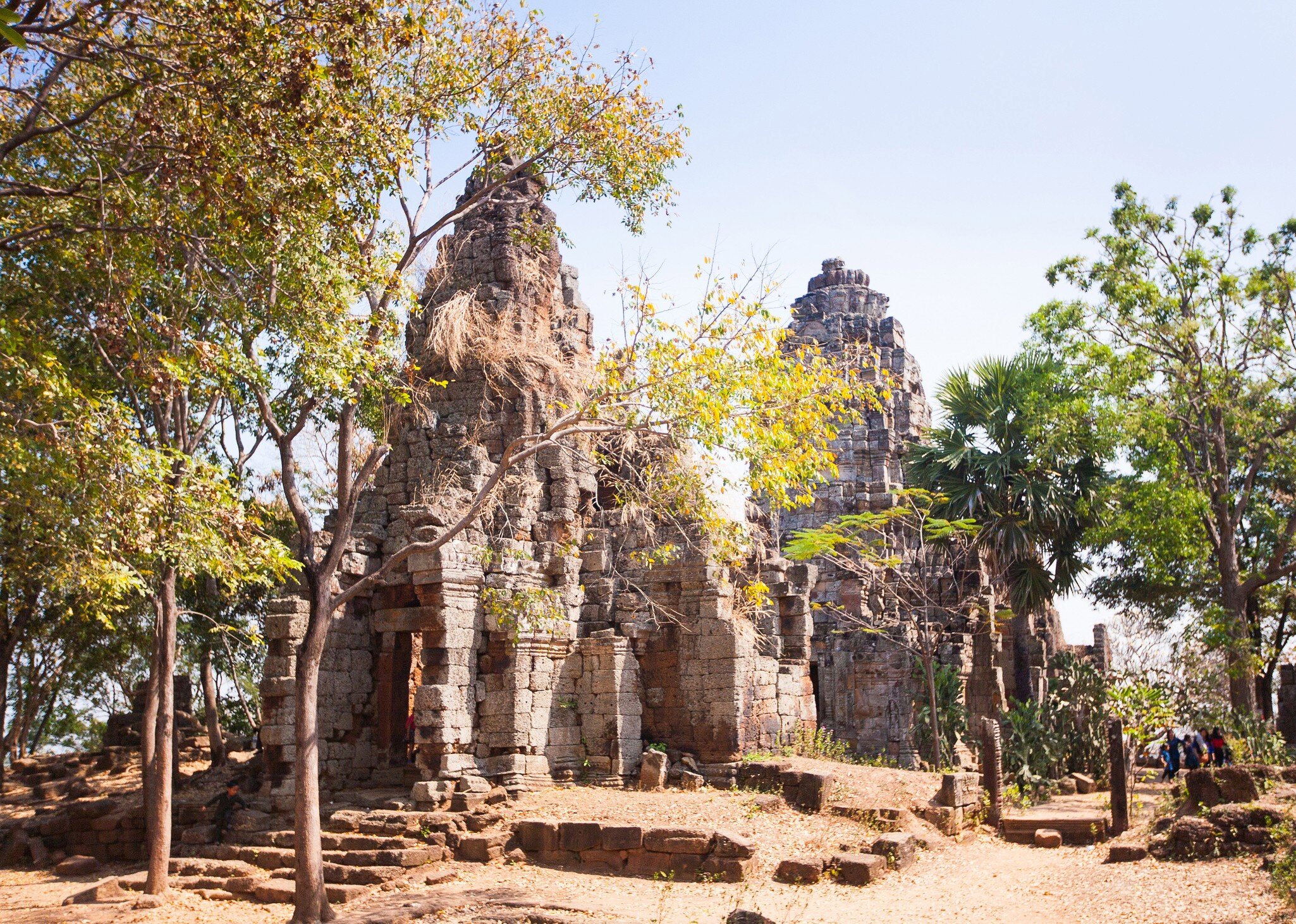 Prasat Banan temple in  Battambang, Cambodia, Southeast Asia