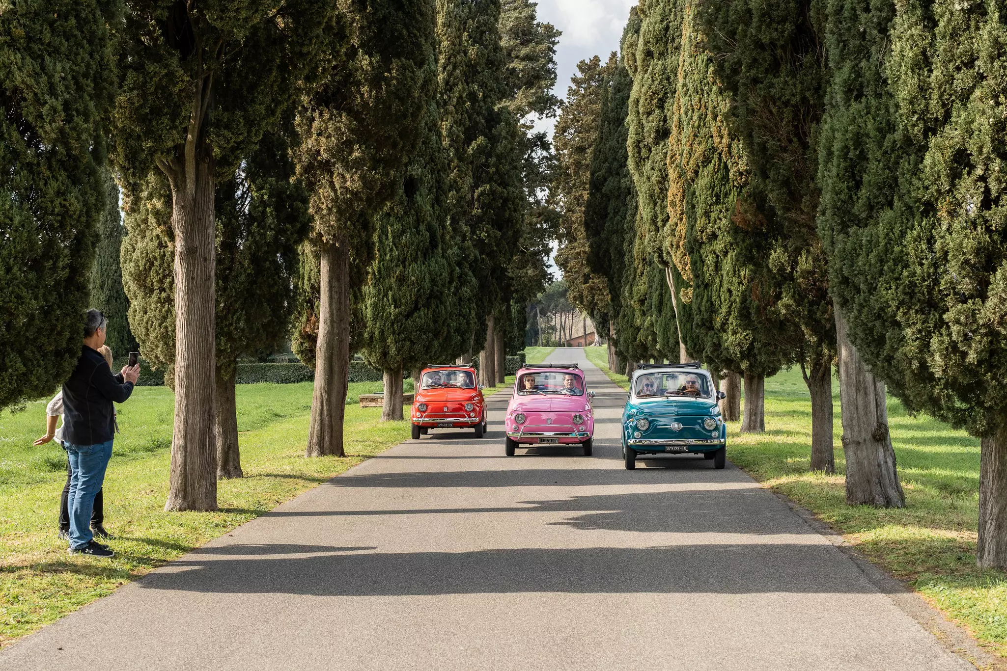 Utilizing the sunroof to enjoy the sun in Appia Antica is highly encouraged. © Claudia Gori/Lonely Planet