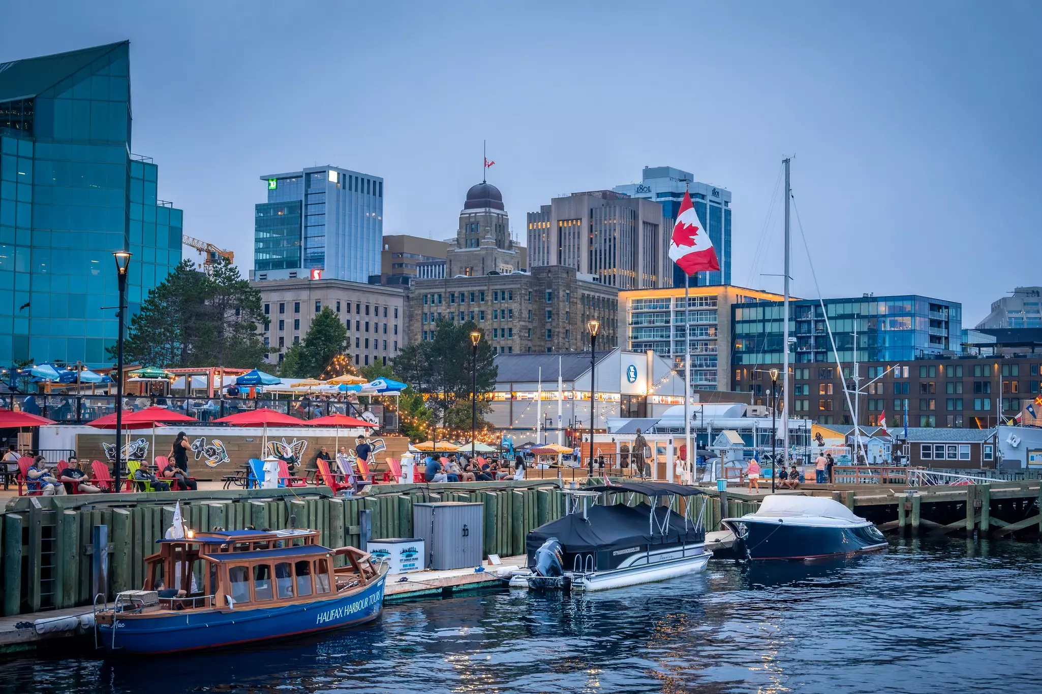 Boats at the harbor in Halifax, Nova Scotia. J Duquette/Shutterstock