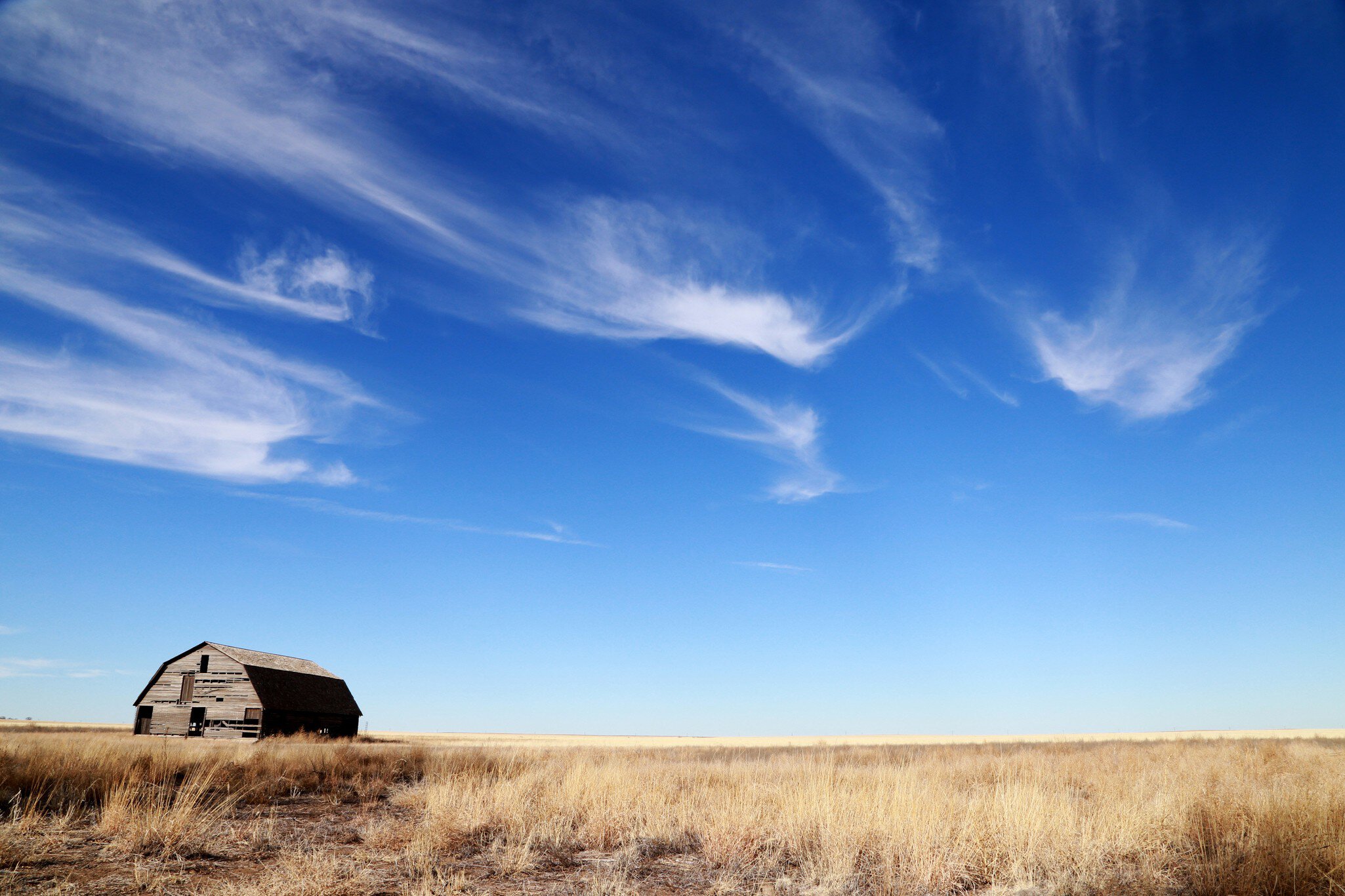 Abandoned barn in west Oklahoma