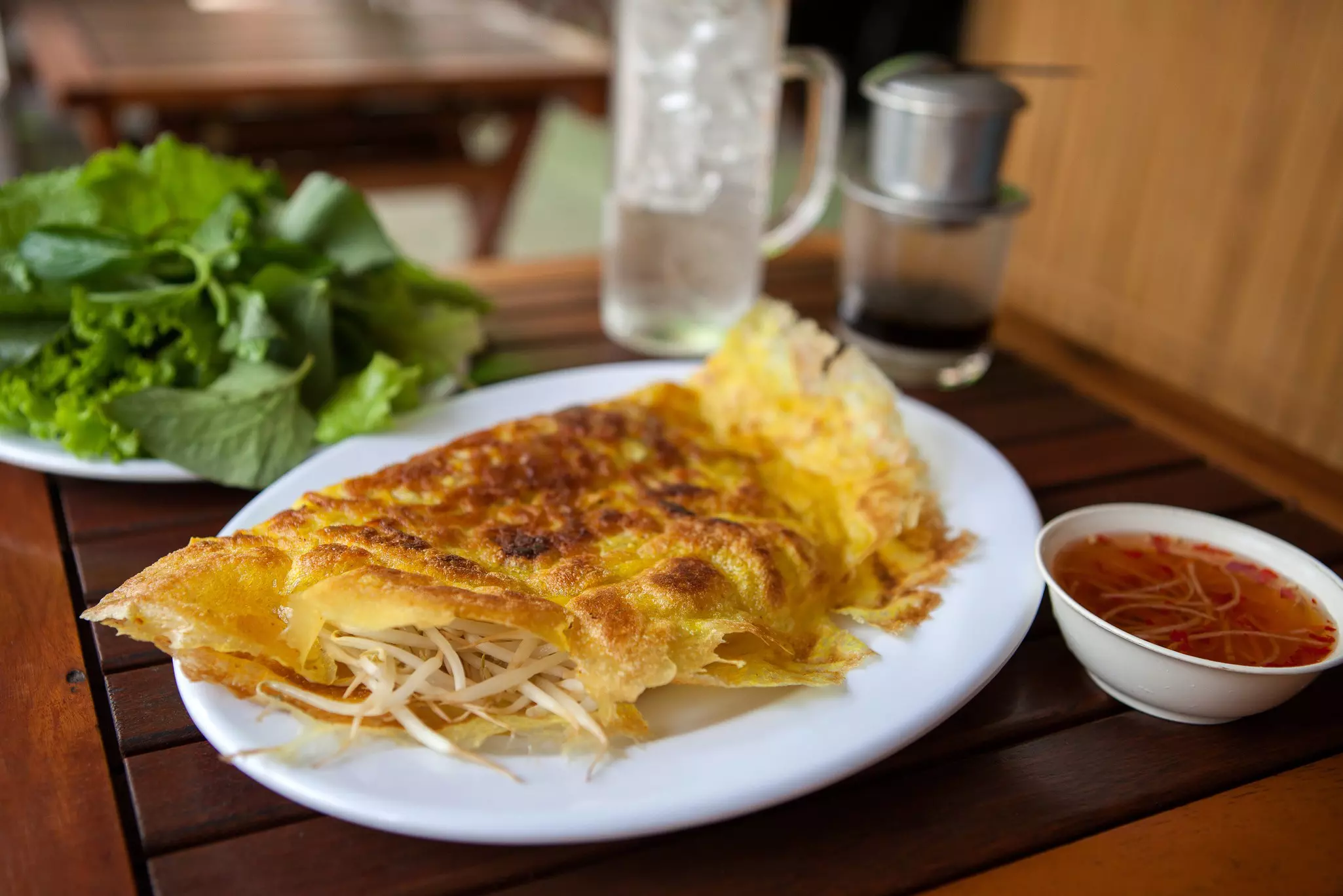 A plate of bánh xèo.