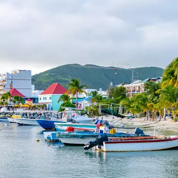 Philipsburg, Sint Maarten, the capital of the Dutch side of the two-nation Caribbean island. Debbie Ann Powell/Shutterstock