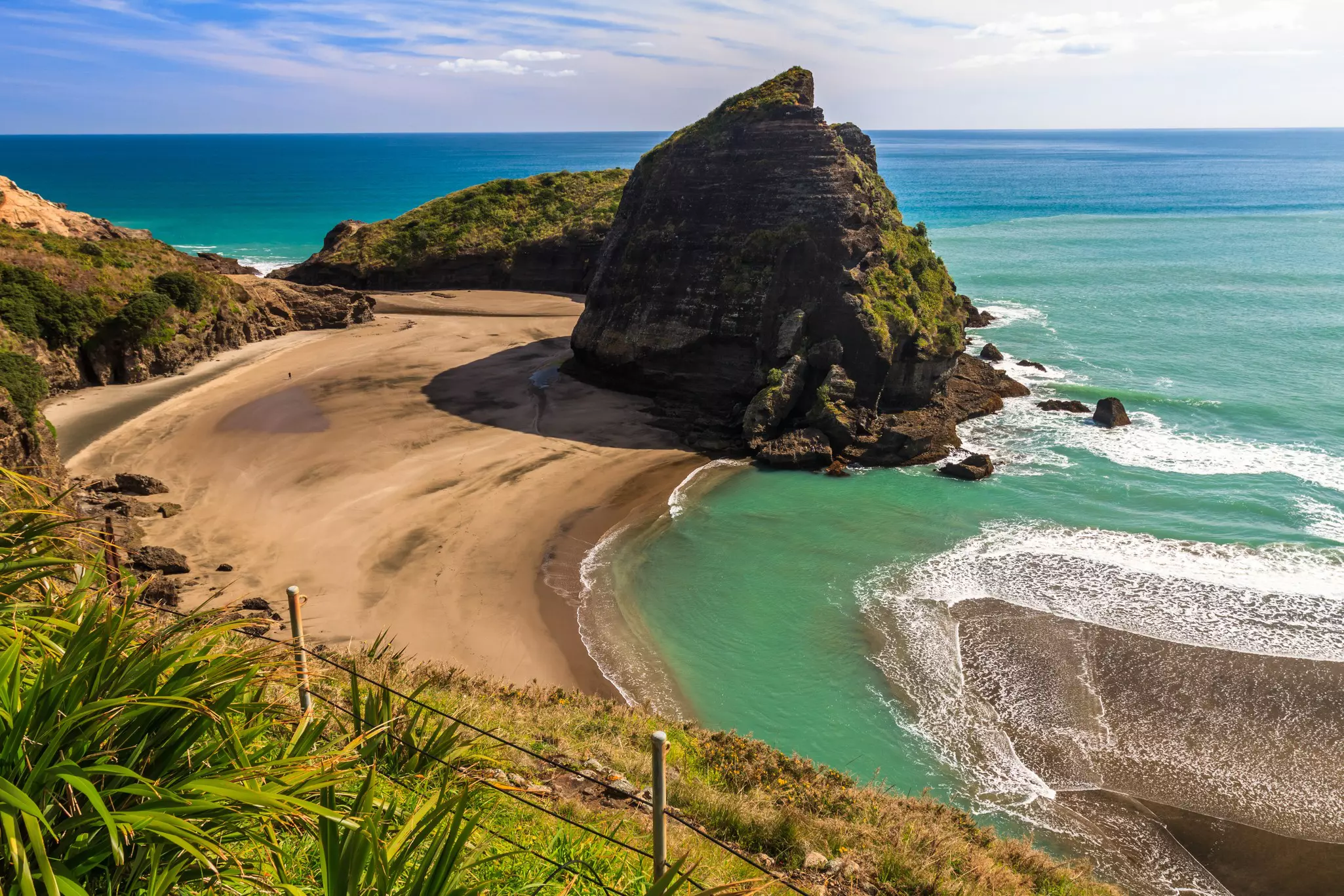 Aerial view of Piha Beach