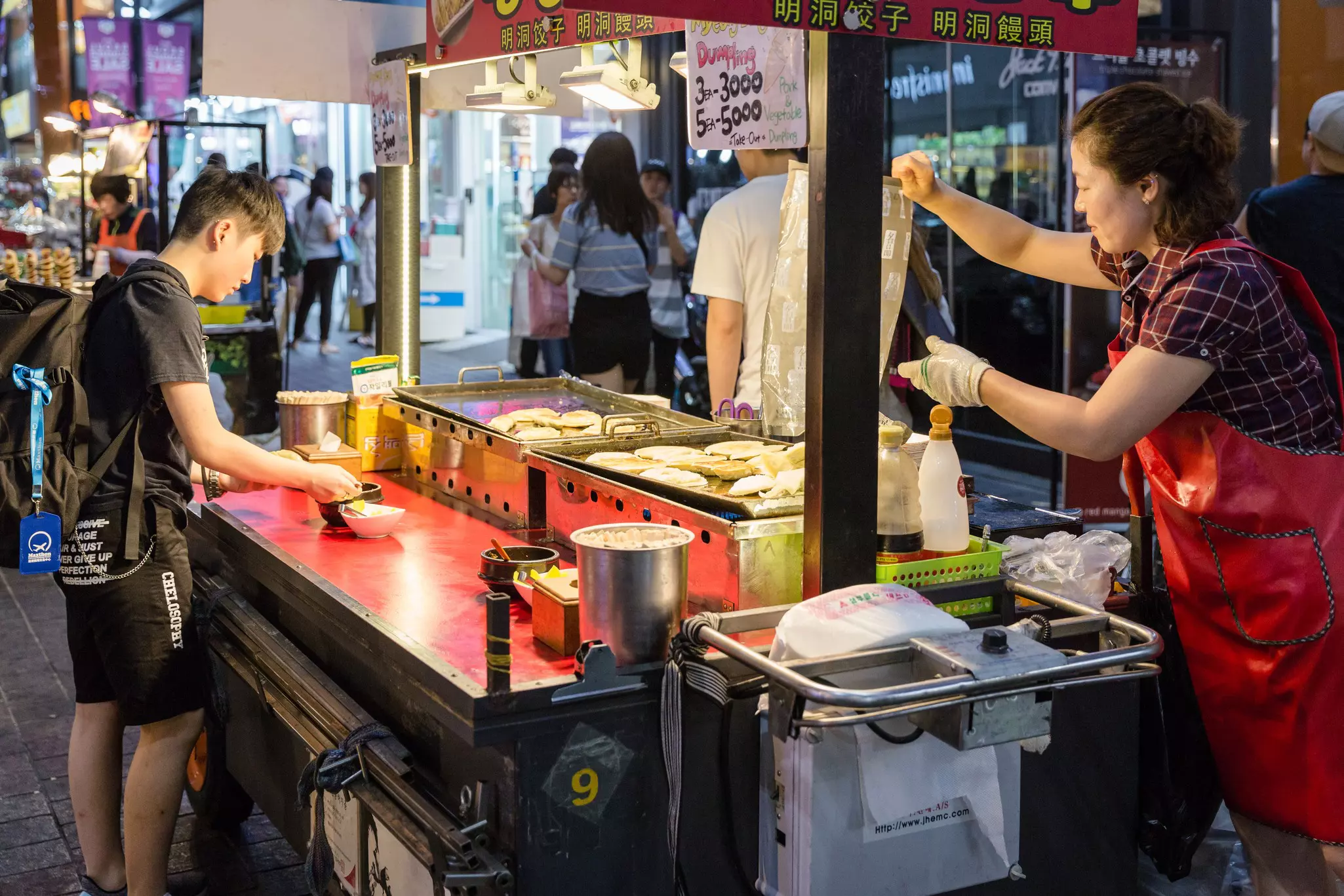 The Myeong-Dong district is a fantastic spot to explore Korean street food © TwilightShow / Getty Images