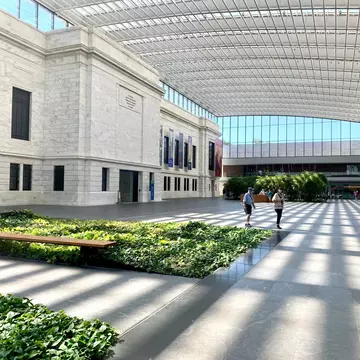 Interior of the Cleveland Museum of Art.