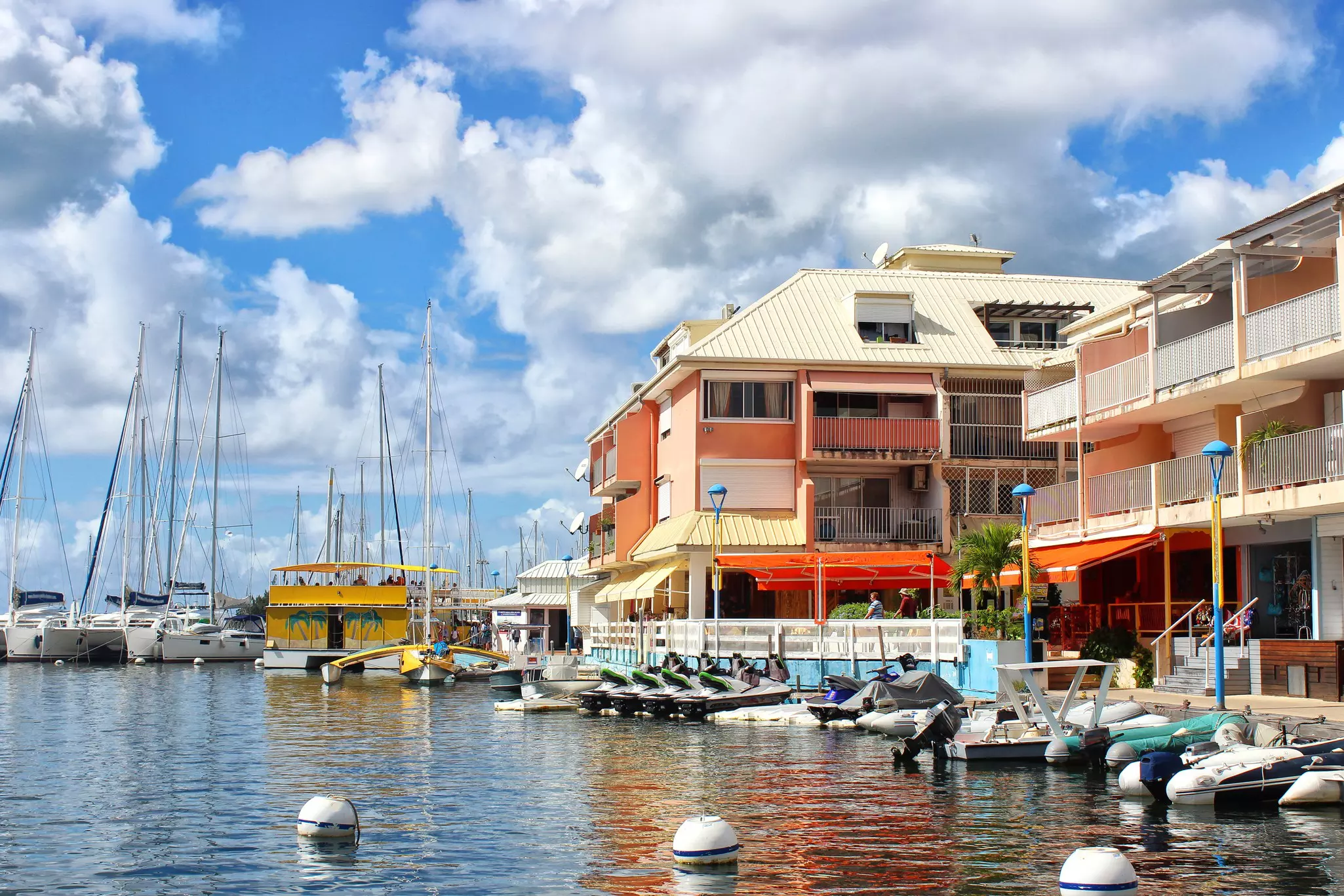 The waterfront at Marigot, St Martin