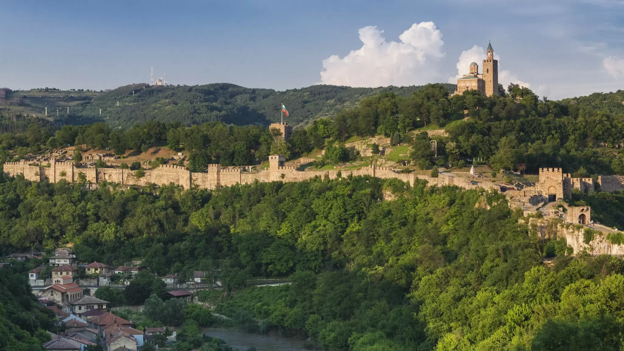  Tsaravets Fortress in Veliko Târnovo, Bulgaria. Walter Bibikow/Getty Images
