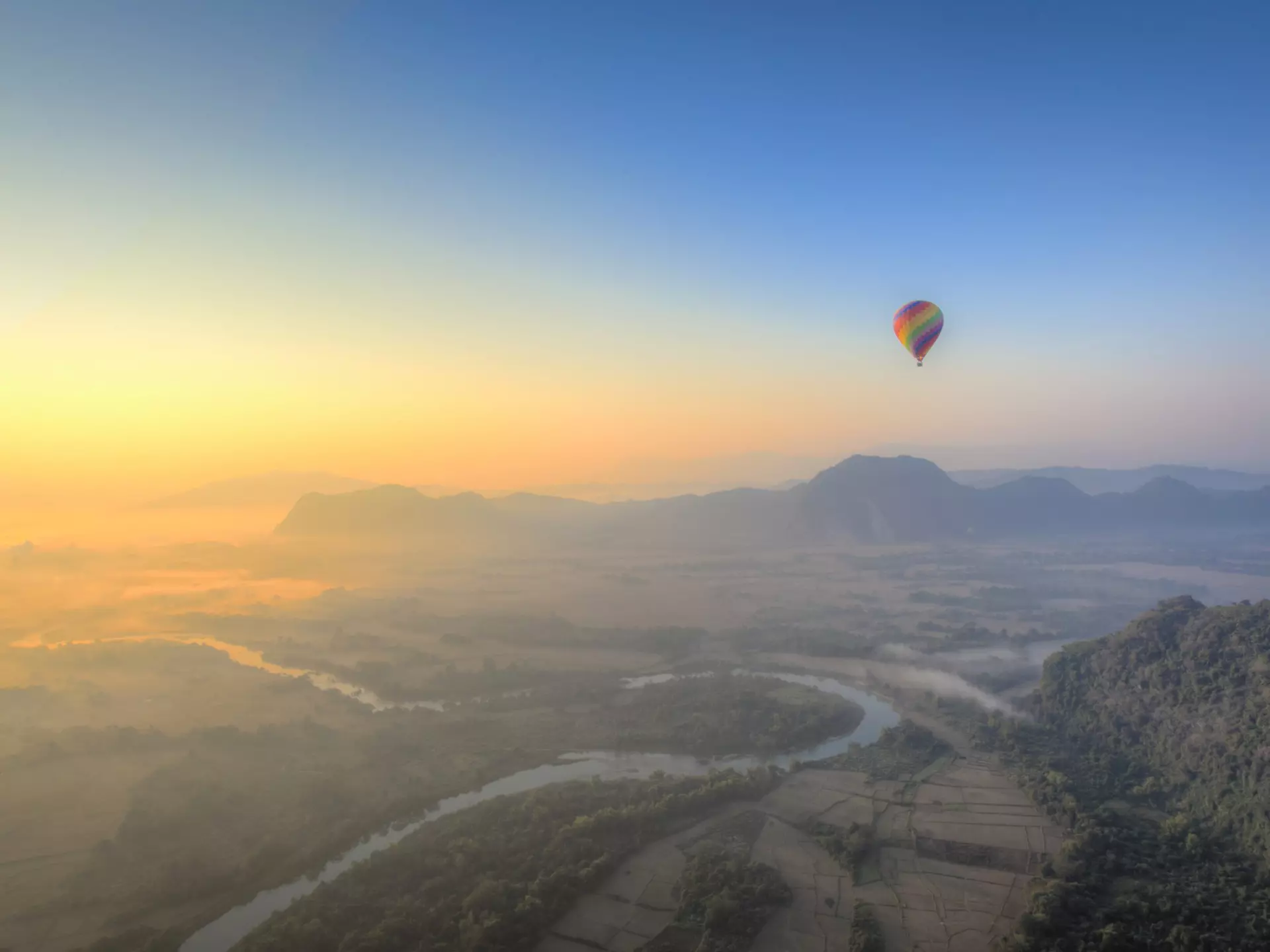 Karst mountains, Vang Vieng, Laos