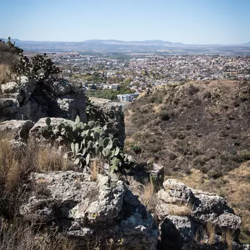 View over San Miguel de Allende, Mexico, from the viewpoint at El Charco del Ingenio.