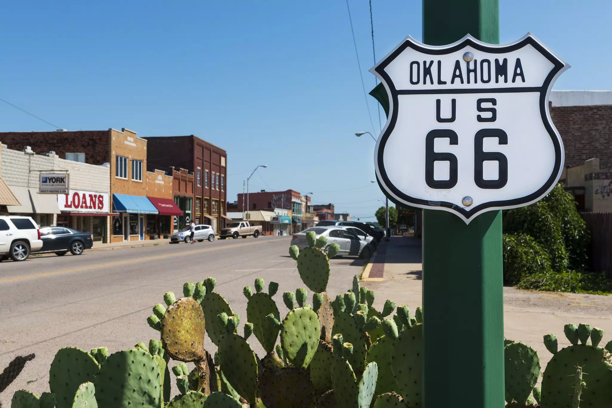 Cyclists can now explore the small towns and roadside motels that lie along Route 66 © TLF Images / Shutterstock