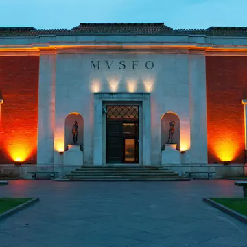 Exterior of the Museo de Bellas Artes in Bilbao, Spain.