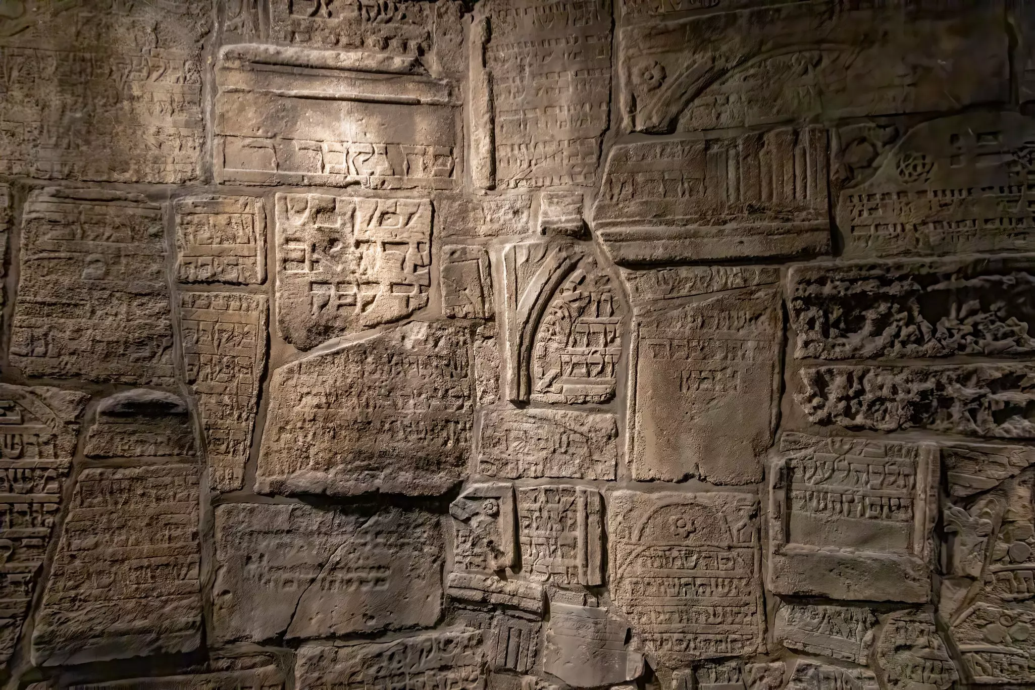 Washington, DC, USA - Nov 25, 2024: Tombstones unearthed in the Remu Cemetery, Cracow, displayed at the Holocaust Museum in Washington DC., License Type: media, Download Time: 2026-07-30T19:36:36.000Z, User: adouglaslott59, Editorial: true, purchase_order: 65050 - Digital Destinations and Articles, job: online editorial, client: Best museums in Washington, DC, other: Ann Douglas Lott