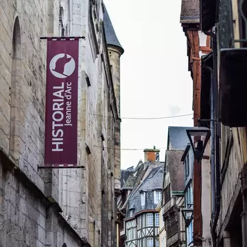 Rouen, France, - April 11, 2023:  The Historial Jeanne d’Arc, or Joan of Arc Museum, in Rouen, France.