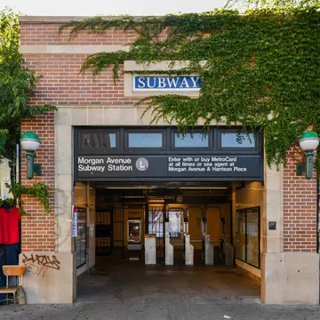 New York City - September 15, 2019: Morgan Avenue Station in the Bushwick neighborhood of Brooklyn, New York.  License Type: media  Download Time: 2021-09-15T16:05:51.000Z  User: zachary.laks_lonelyplanet  Is Editorial: Yes  purchase_order:   