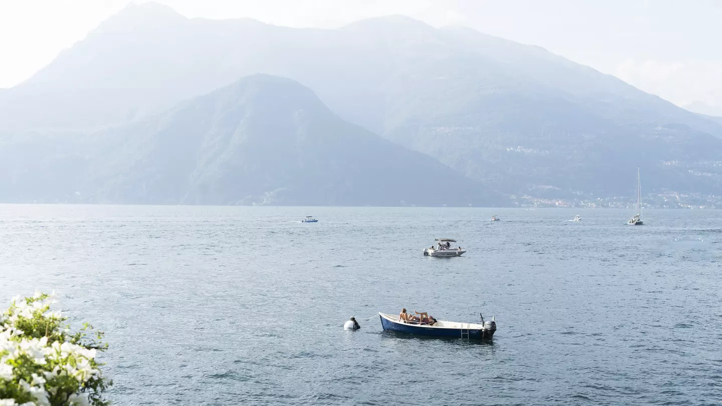 Boats on the water on the Italian Lakes