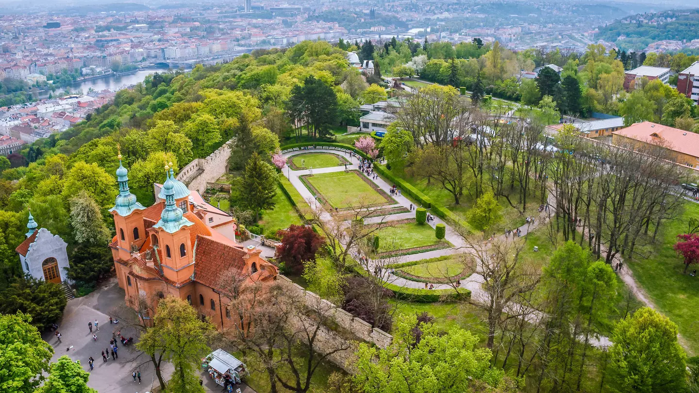 View of Prague from Petřín tower