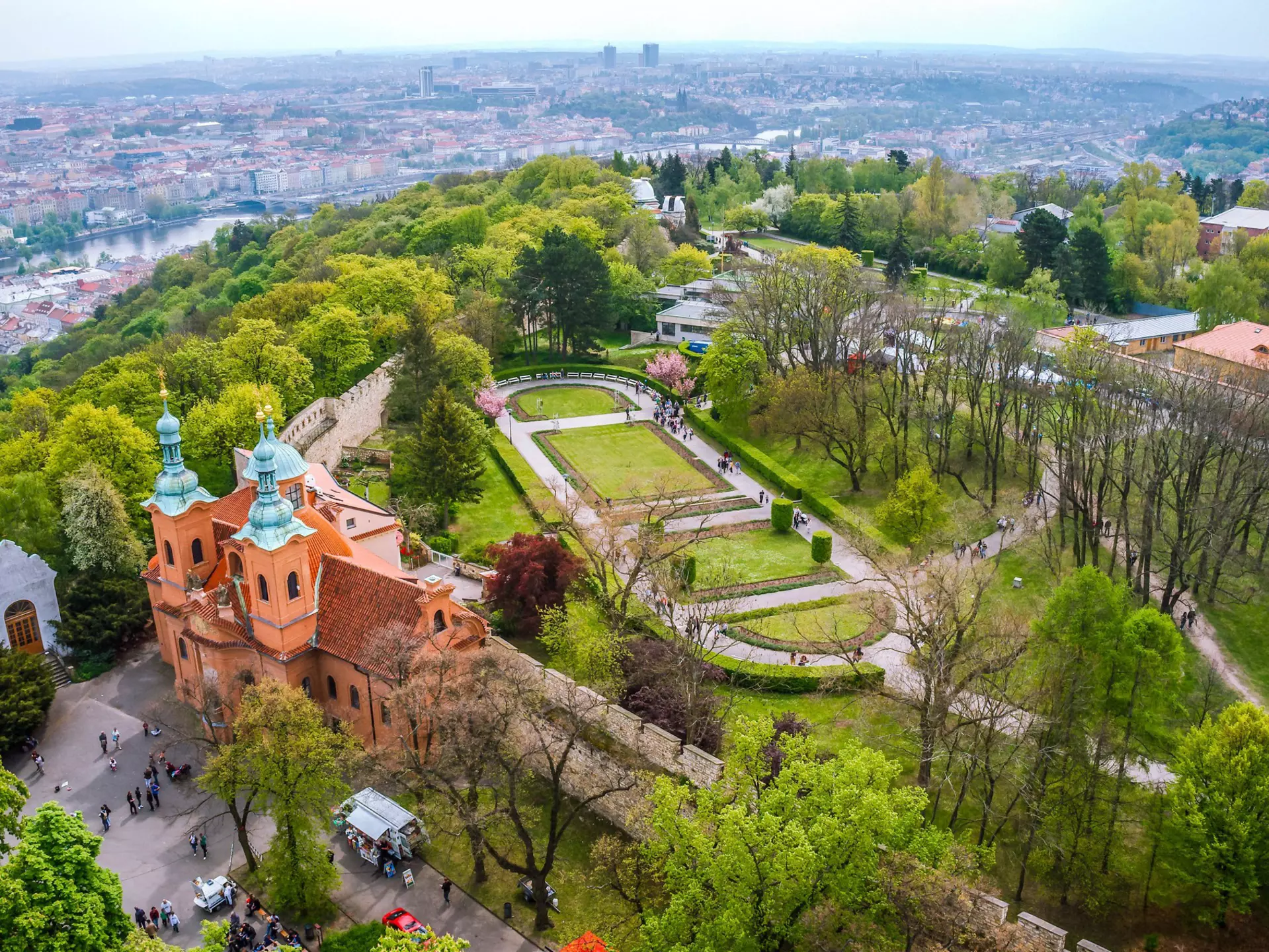 View of Prague from Petřín tower
