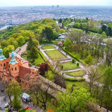 View of Prague from Petřín tower