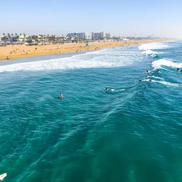 Huntington Beach (also known as Surf City USA) in Orange County, Southern California