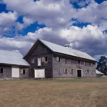 Exterior of Woolmers Estate in Tasmania, Australia.