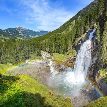 Krimmler Waterfall in Austria's Hohe Tauern National Park. auerimages/Shutterstock
