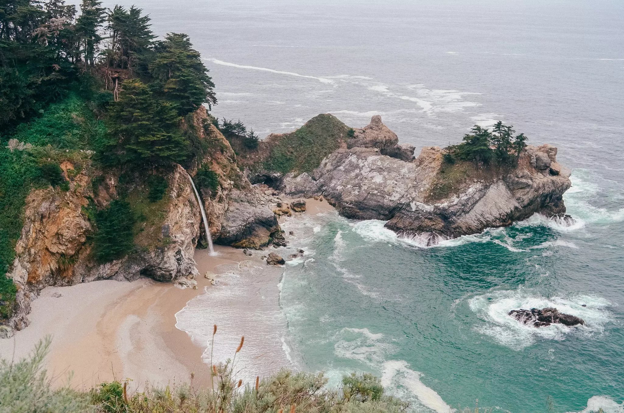 McWay Falls at Pfeiffer Beach in California