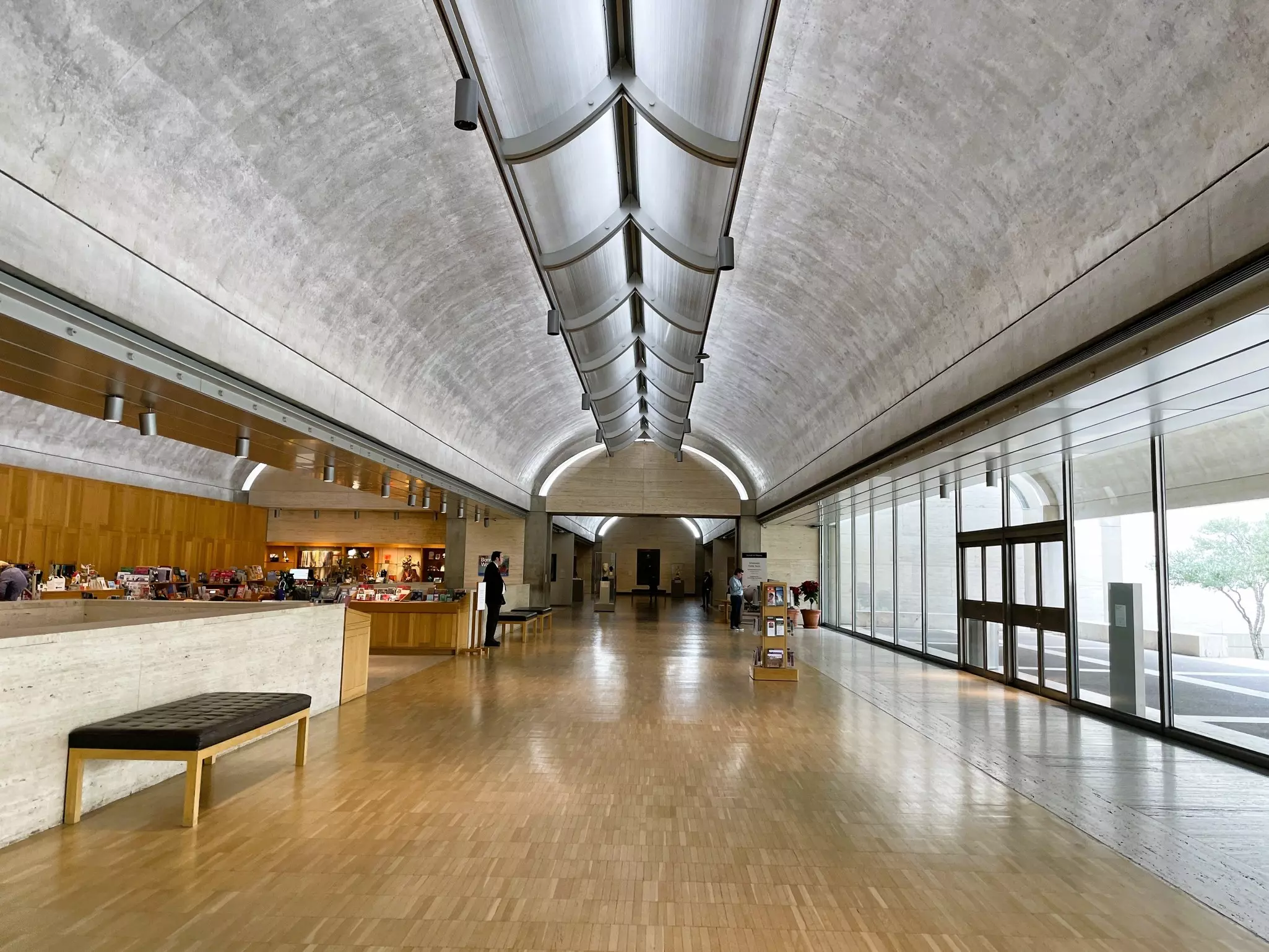 The Kimbell’s barrel vaults are made from poured concrete and seem to glow with natural light © Barbara babala / Shutterstock