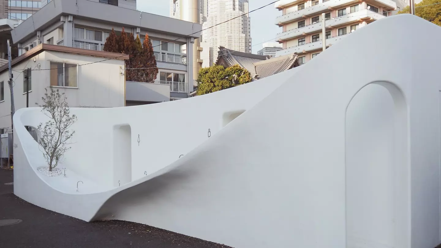 The facilities go opaque when in use © Satoshi Nagare provided by The Nippon Foundation