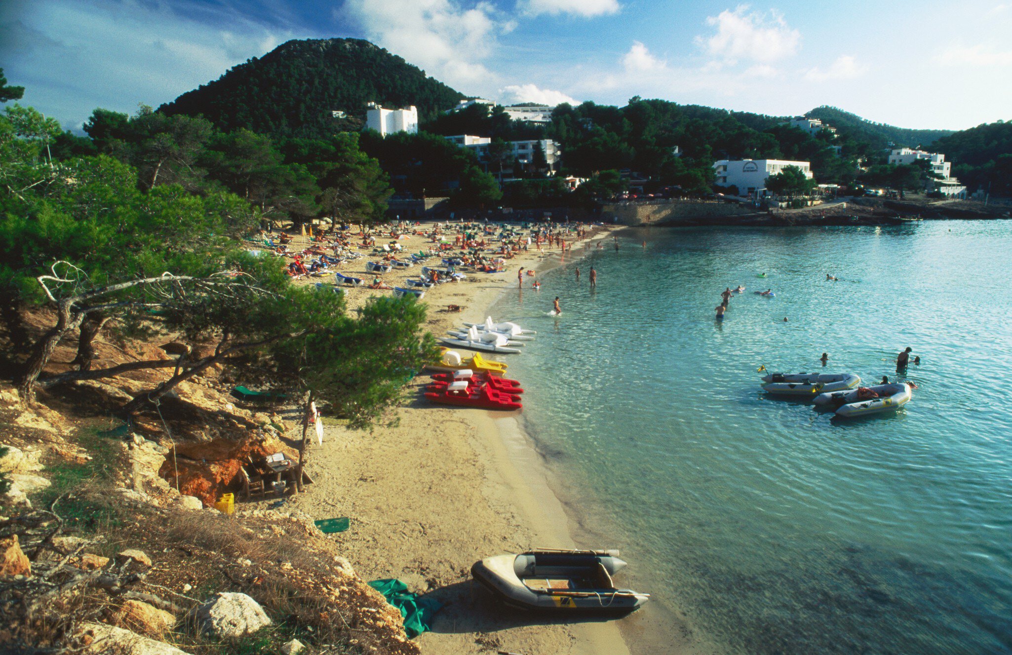 A sunny day on the beach, Portinatx.