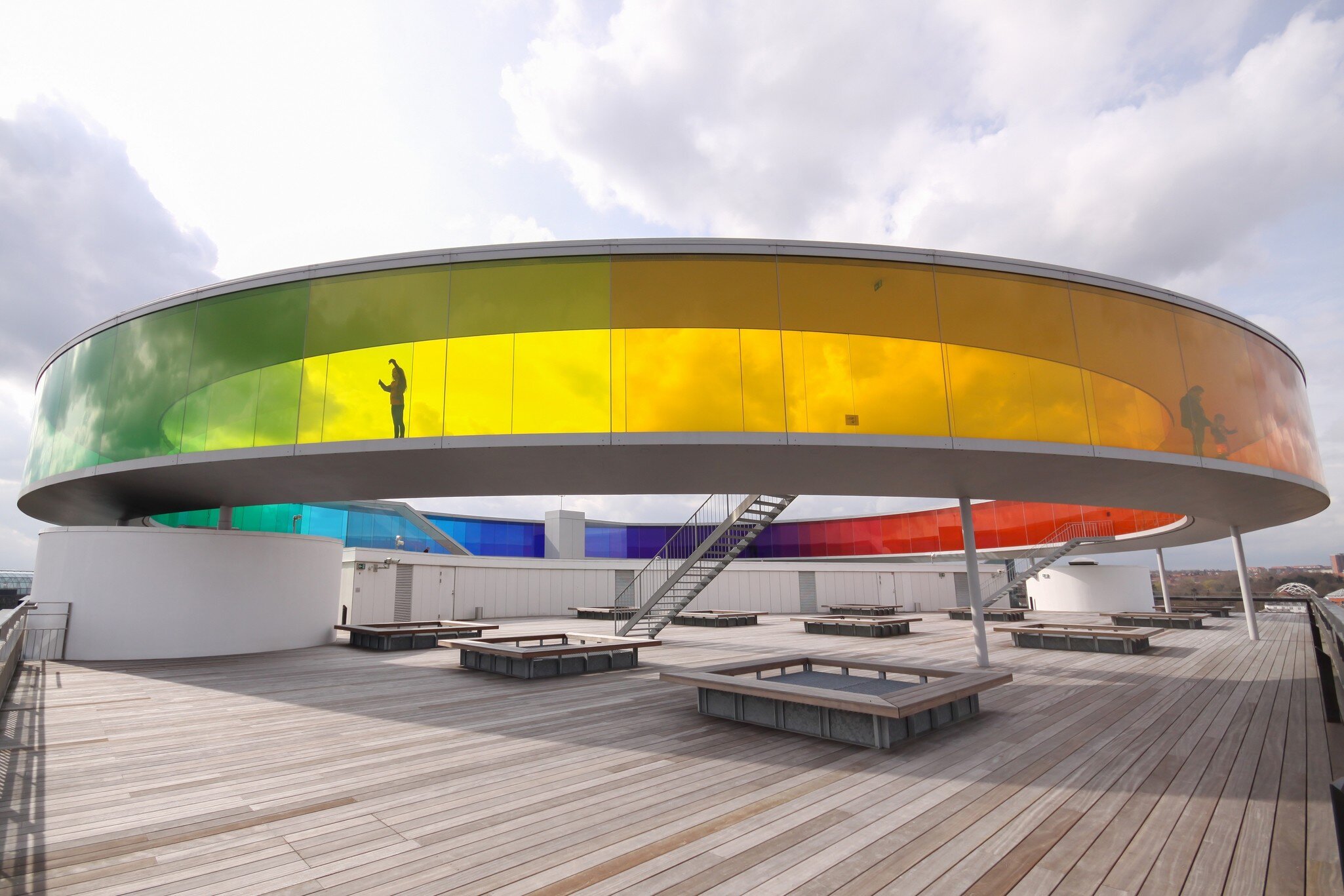 The Aros Aarhus Kunstmuseum, an art museum in Aarhus, Denmark. Aros is one of the largest art museums in northern Europe.
