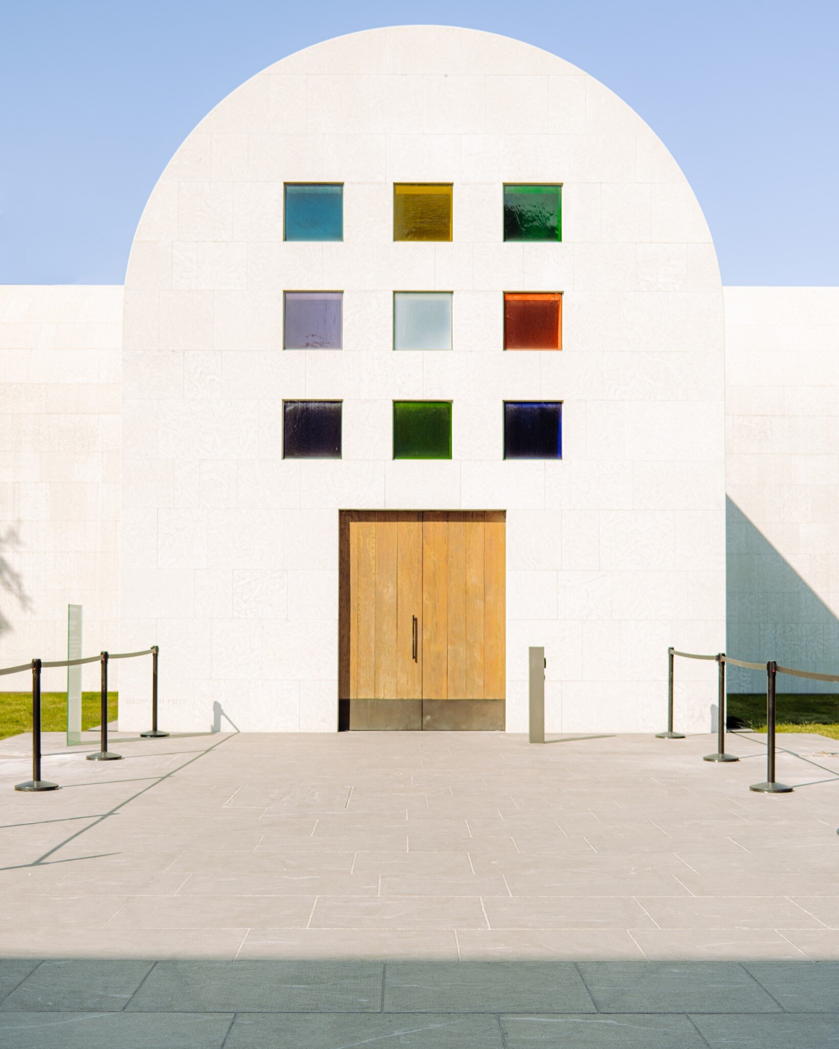 AUSTIN, TEXAS - SEPTEMBER 30, 2017: Foyer of Blanton Museum of Art at the entrance to the University of Texas at Austin