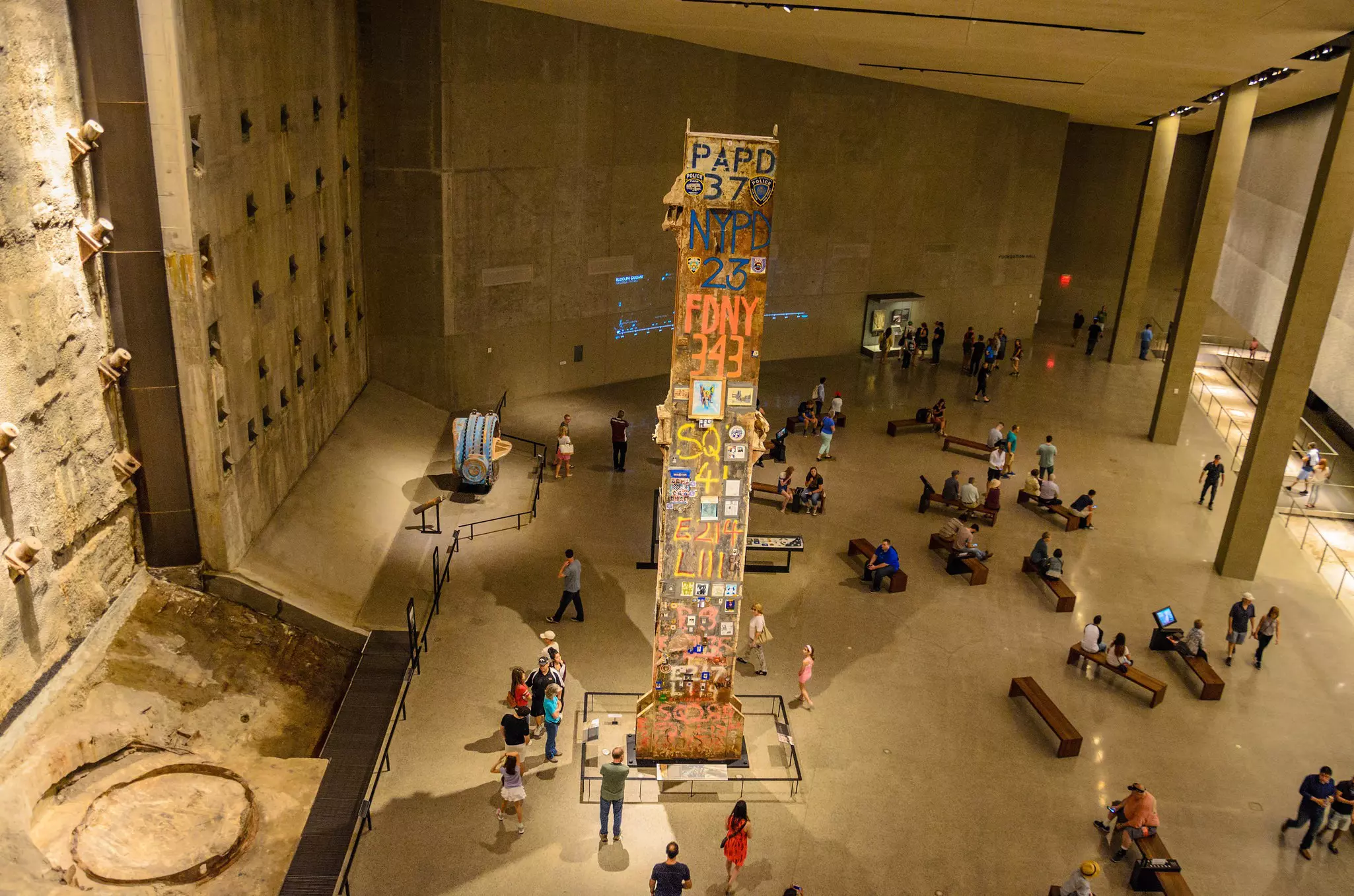 Interior of the 9/11 National Memorial Museum