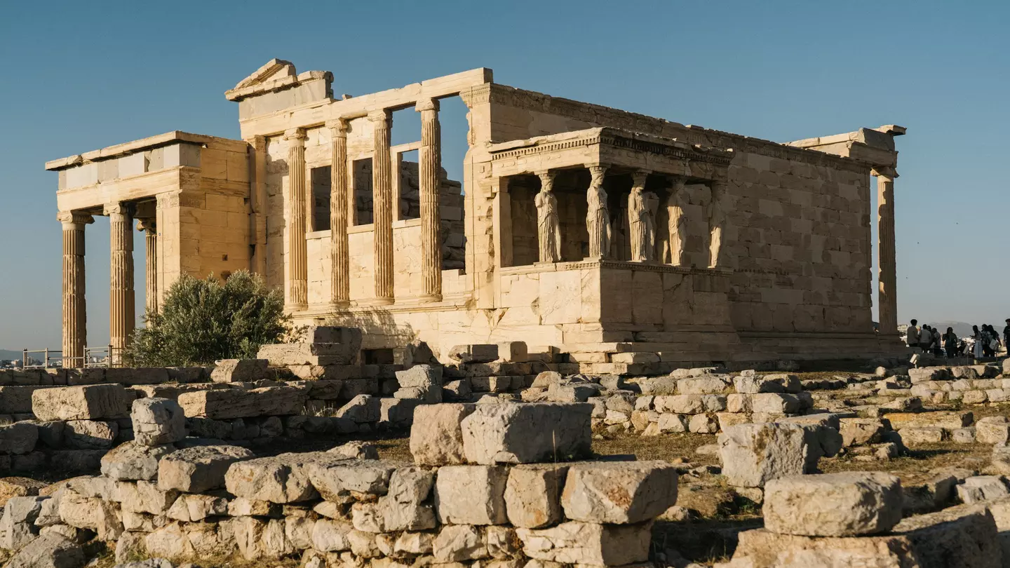 Shrine of the Muses, Athens, Greece - May 2025.
