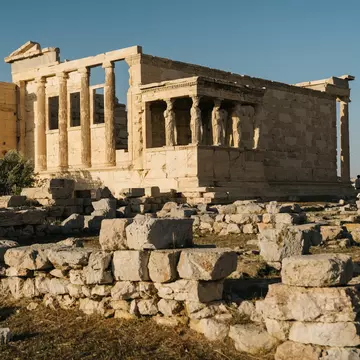 Shrine of the Muses, Athens, Greece - May 2025.
