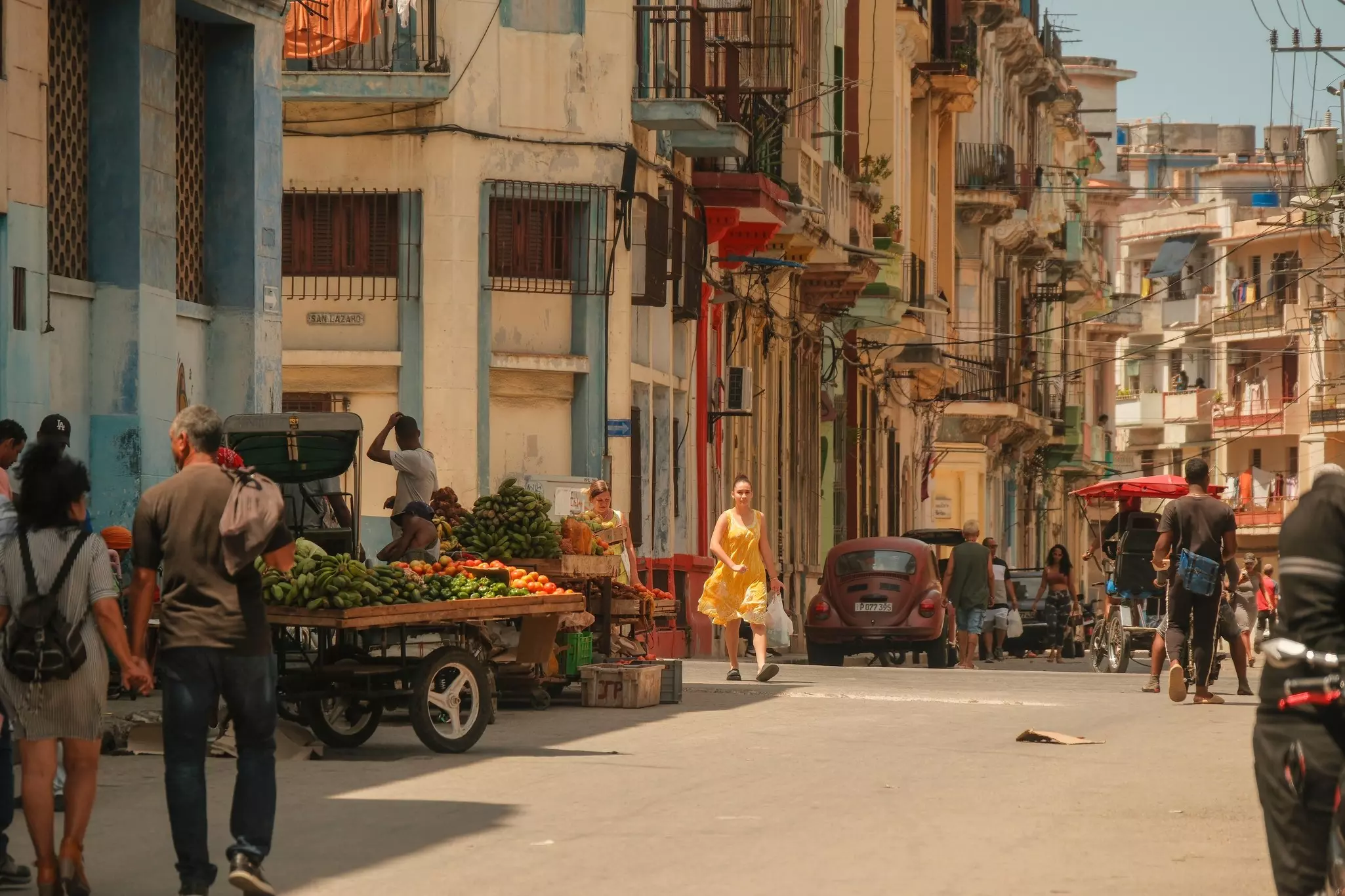 Fruit carts in Old Havana