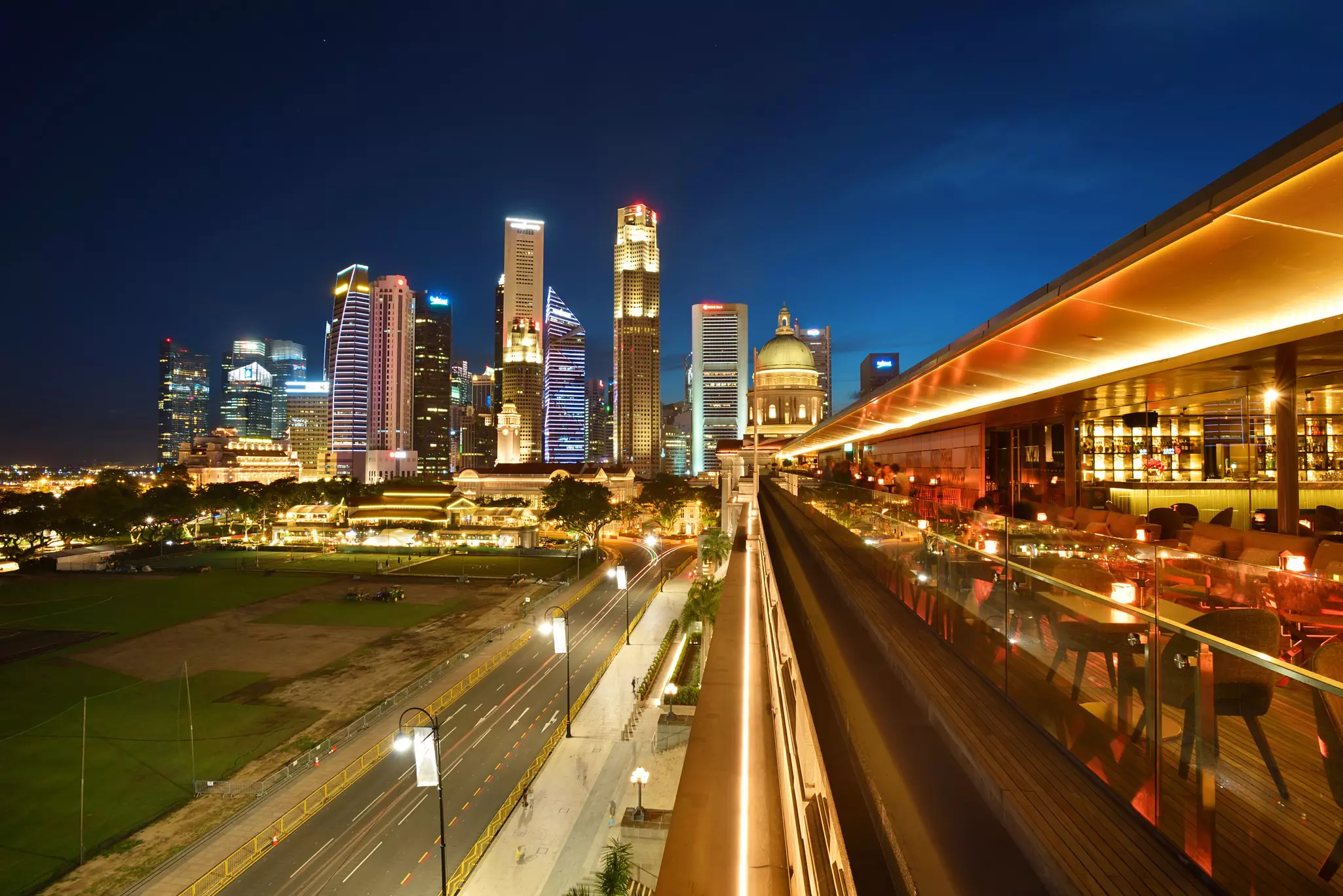 An aerial shot of a former prison that is now a hotel in Finland.