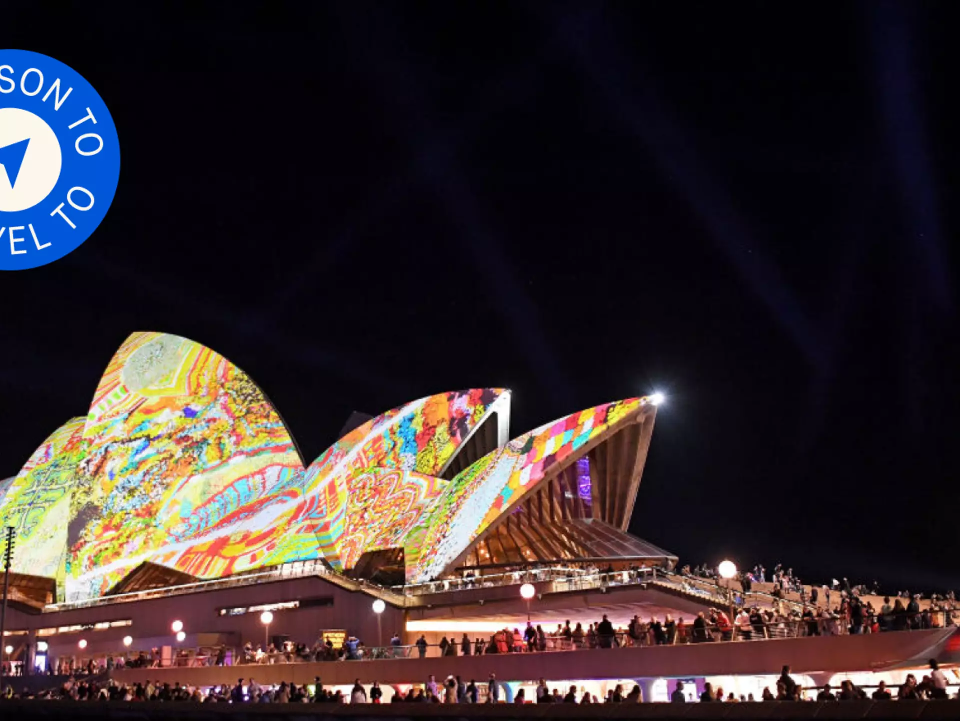 This month, Sydney’s landmarks will become canvases for brilliant light projections during the Vivid festival © James D. Morgan / Getty Images for Destination New South Wales