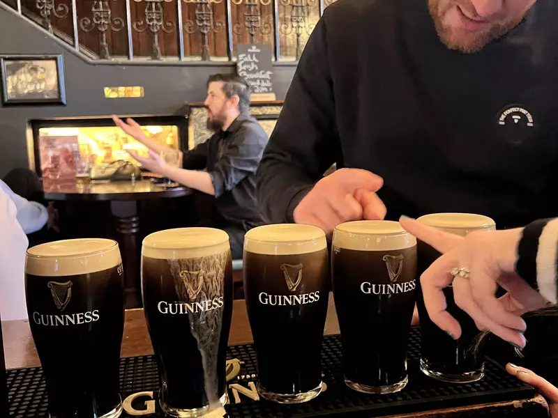 Guinness at the Oval Bar