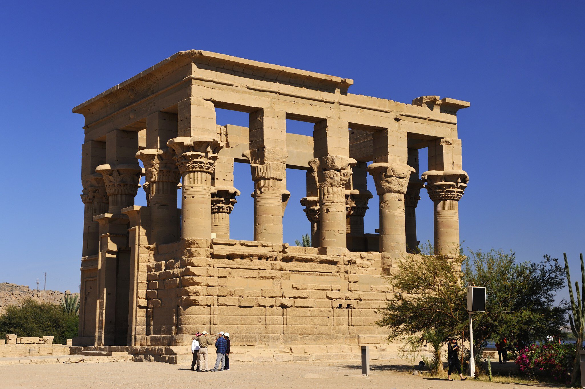 Trajans Kiosk on Philae Island near Aswan, Upper Egypt.