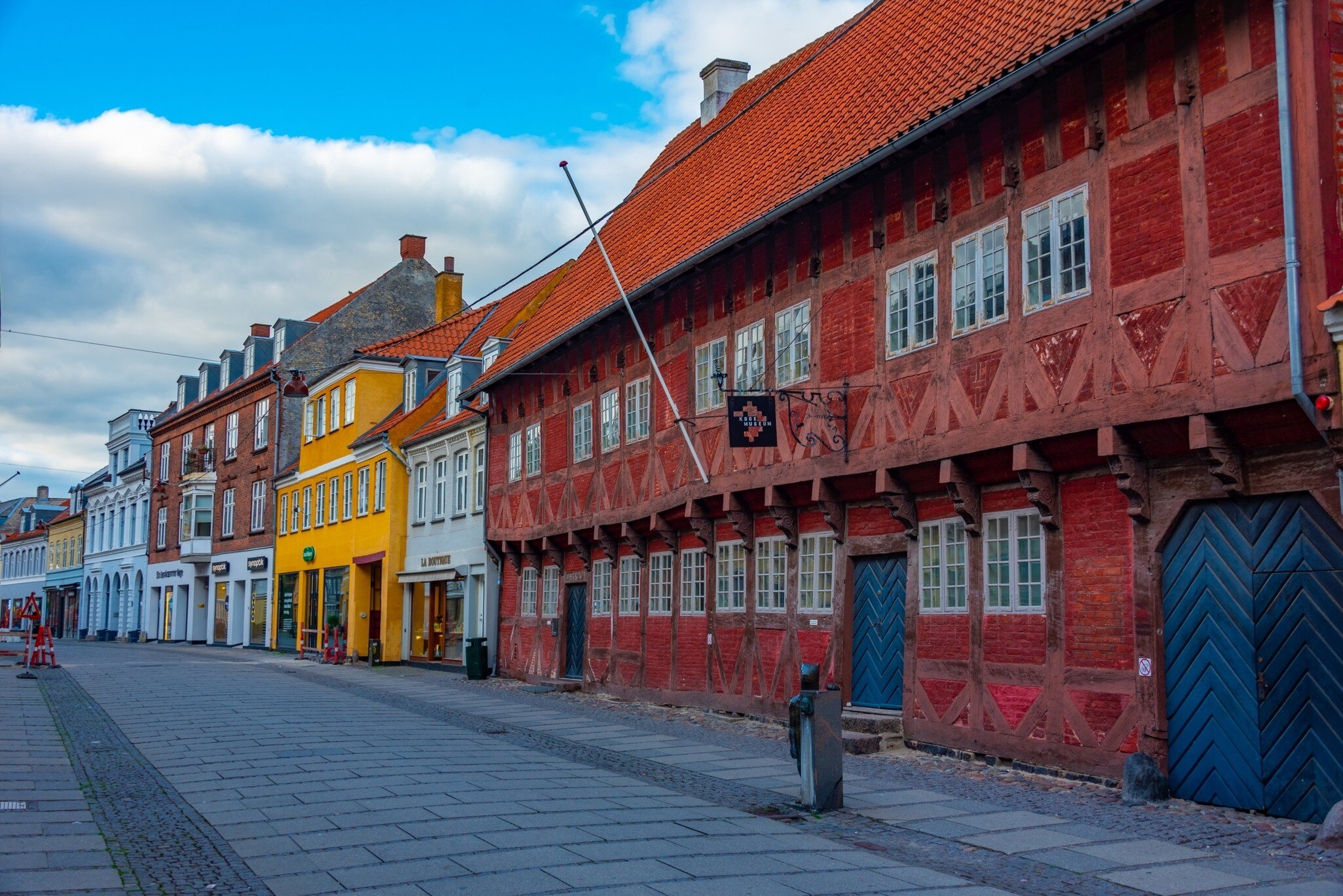 Exterior facade of Køge museum in Denmark.