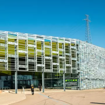 Kotka, Finland - 28 August 2019: View of the Maritime centre Vellamo.