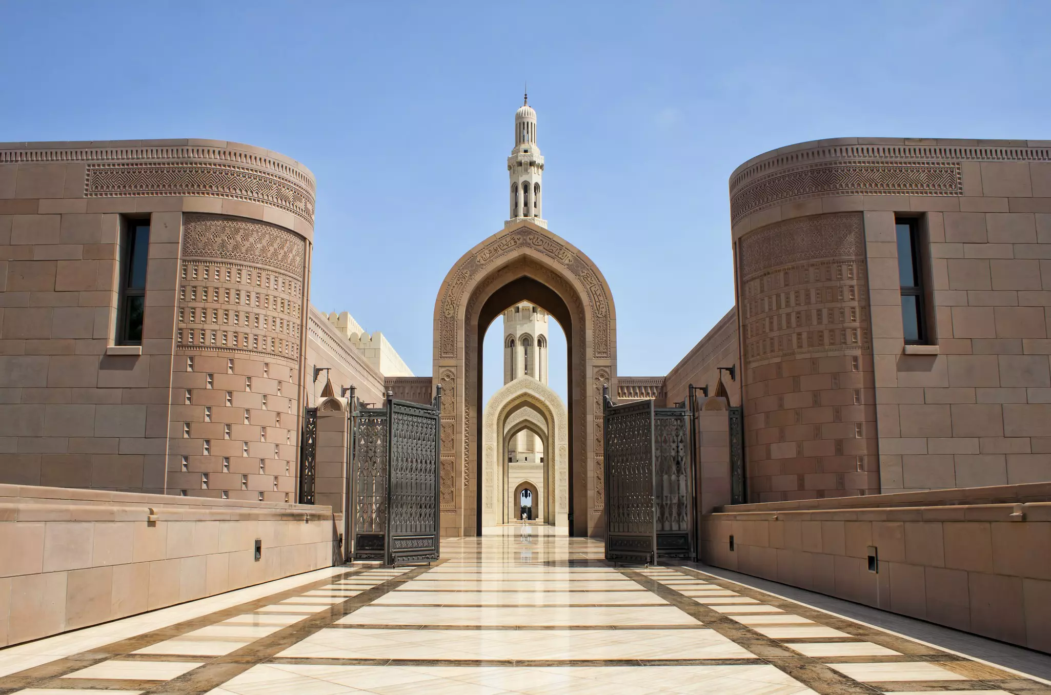 Ornate entrance to a mosque
