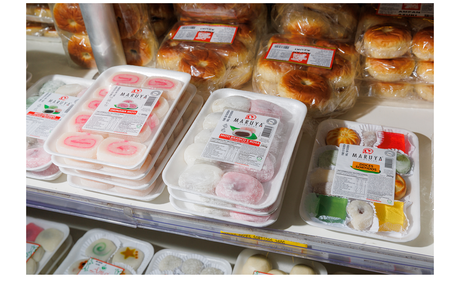 Japanese sweets and pastries in Liberdade, São Paulo